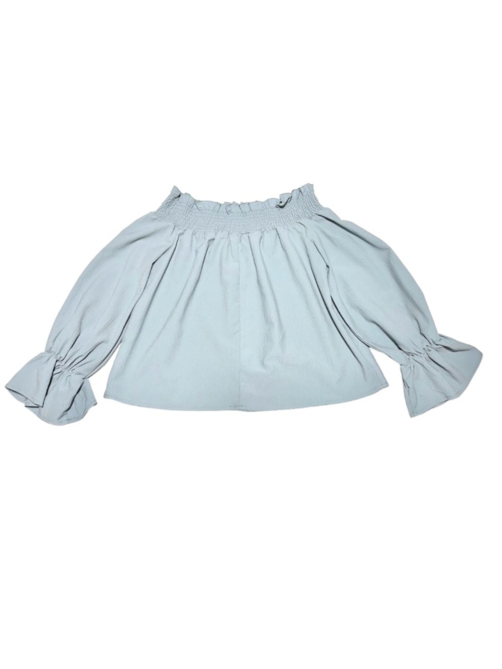 ANDTHEWHY Smocked Peasant Coquette Poetcore Boho Fairy Top